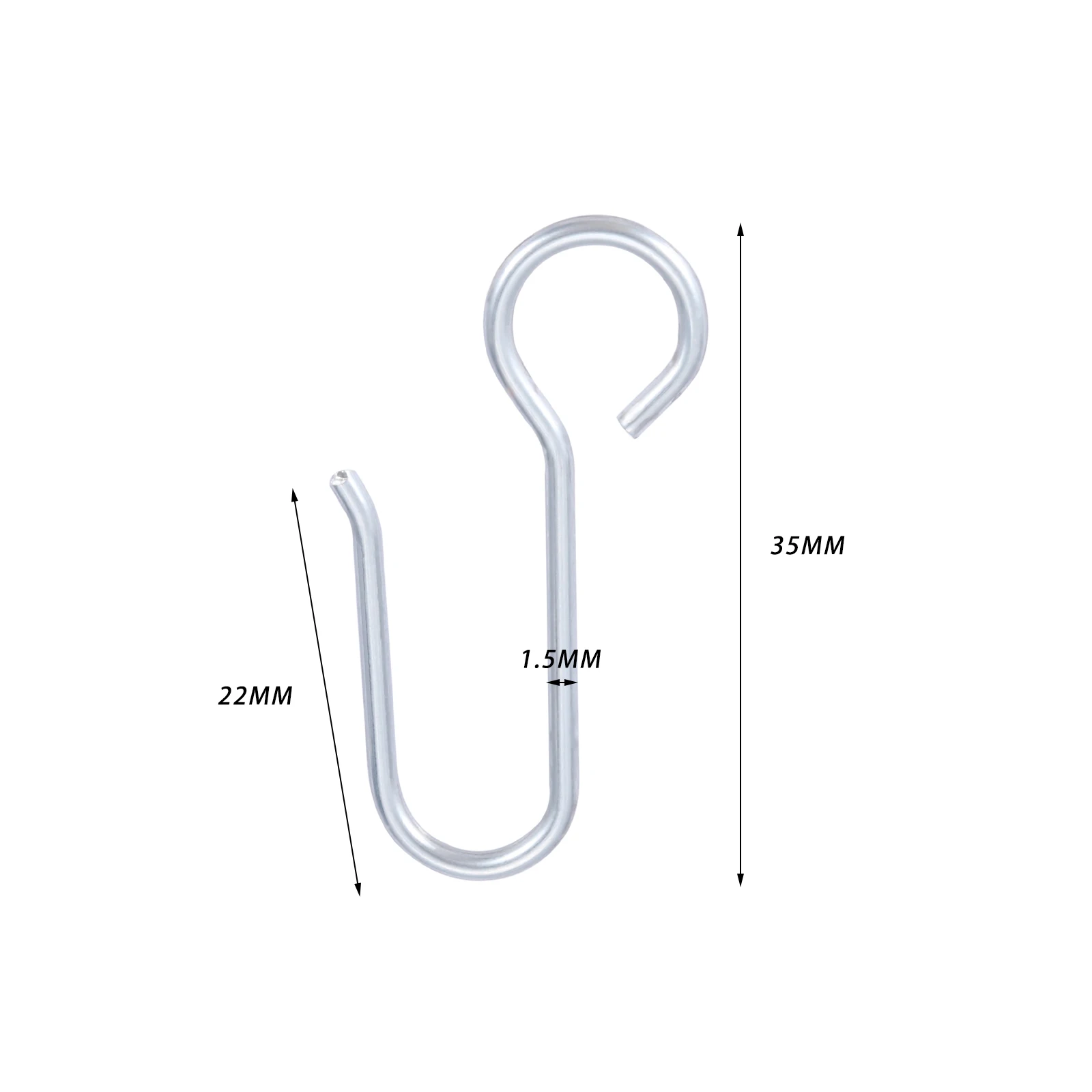 

Металлические S-образные крючки 20 шт