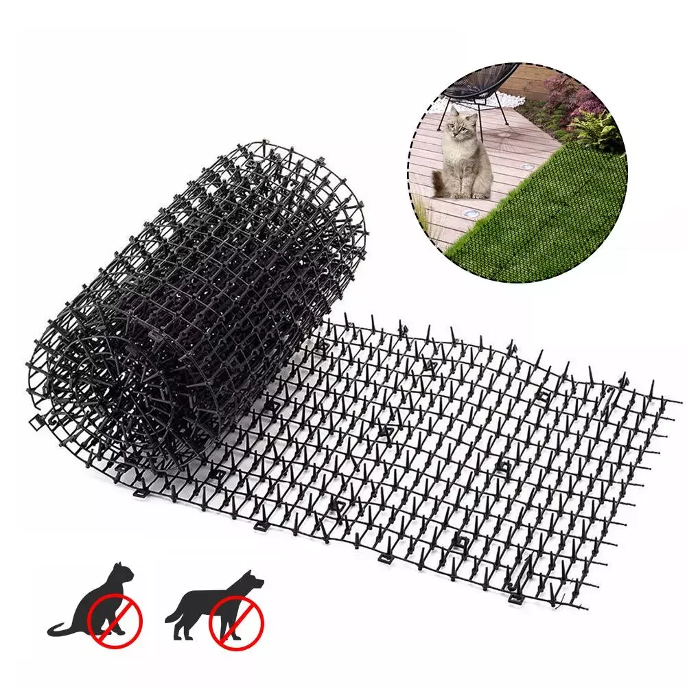 

Repelling Outdoor Garden Dog Plastic Nail Scat Mat Anti- Sting Pad Plastic Nails Outdoor Garden Supplies