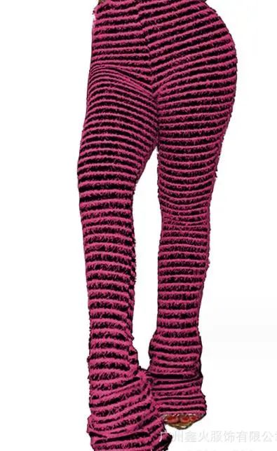 

Women's Pants 2023 Summer New Fashion Casual High Waist Woven Stripes Sexy Slim Fit Pants Basic Versatile Commuter