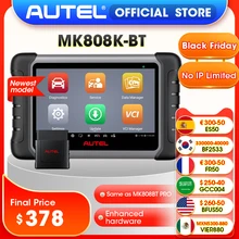 Autel MaxiCOM MK808KBT PRO OBD2 Scanner Automotivo Car Diagnostic Scan Tool OBD 2 Code Reader OBDII Key Coding Active Test