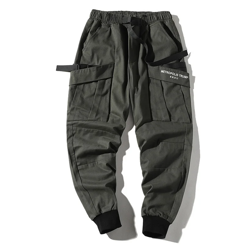 

Men Hip Hop Oversize Pencil Pants for Cotton Multipocket Spring Techwear Cargo Trousers Boy Casual Clothing 2023