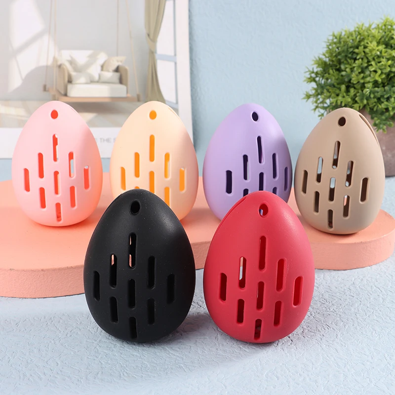 Makeup Sponge Holder Shatterproof Silicone Beauty Make Up Blender Case for Travel Gift for Women Girls