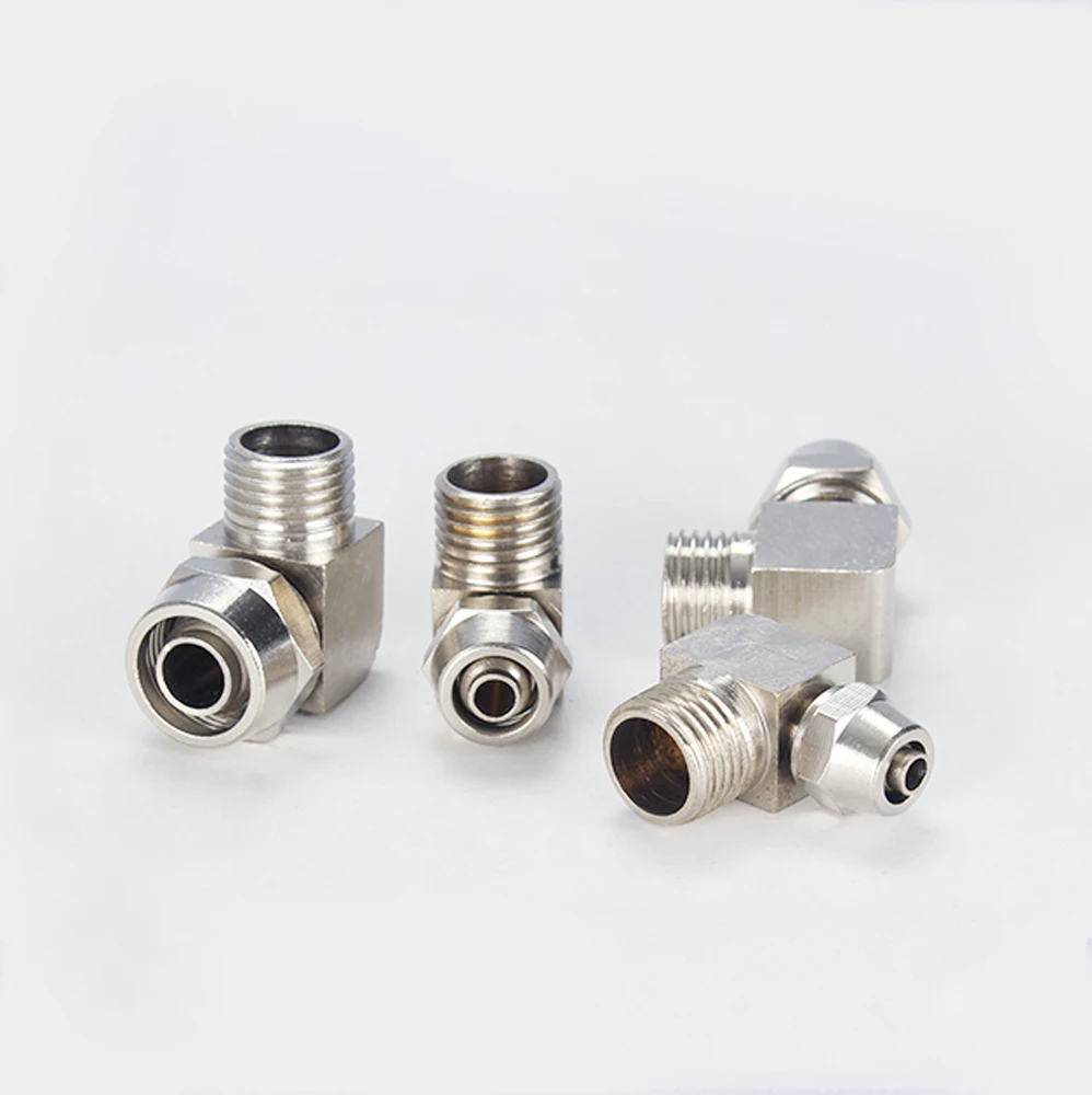 

Air Fittings Twist Fit 4/6/8/10/12mm OD Hose x M5 1/8" 1/4" 3/8" 1/2" BSP Male Elbow Pneumatic Quick Screw Air Fitting