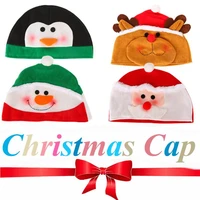 4 styles cute festival celebrate snowman warm penguin santa claus merry christmas hat