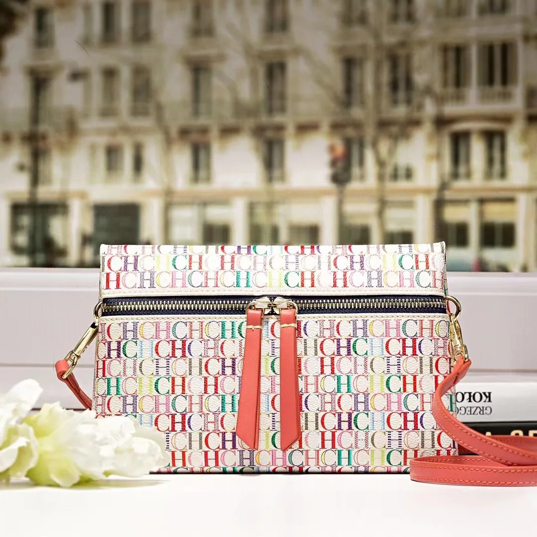 

CILMI HARVIL CHHC Light Luxury Brand New Shoulder Bag Fashion Printed Letter Square Bag Famous Women's Brand Messenger Wallet