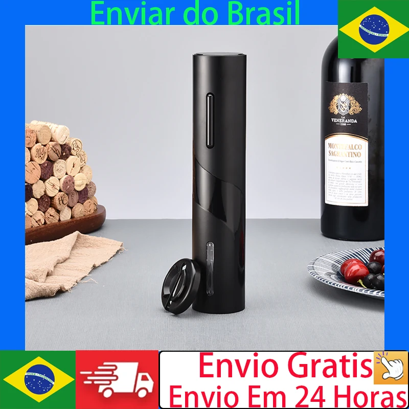 

Electric Wine Bottle Opener with Foil Cutter One-click Button Rechargeable Automatic Red Wine Corkscrew for Party Bar Wine Lover