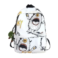 traveasy new womens backpacks nylon fashion graffiti students teenage girls shoulder bags unisex travel waterproof zipper bags