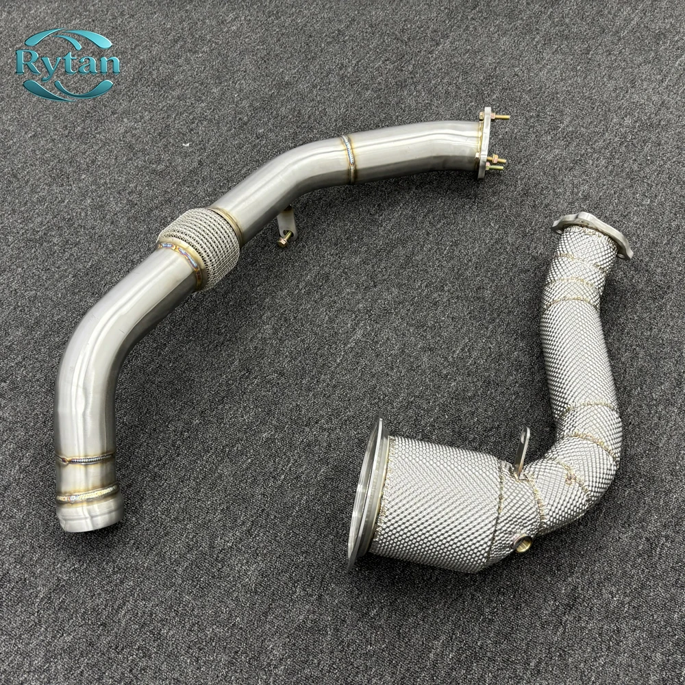 Фото Выхлопная система Rytan из нержавеющей стали 304 с прямыми трубами Valvetronic, даунпайпом и передней трубой для 971 3.0T №2