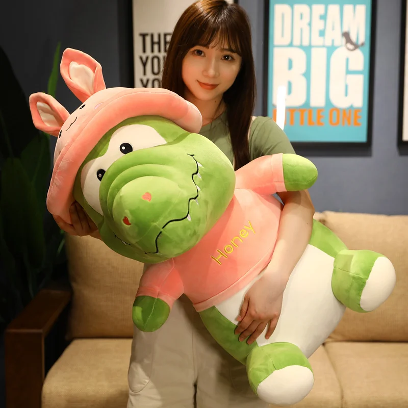 

Large Kawaii Cartoon Anime Animal Crocodile Plush Toy Doll Pillow Soft Sofa Cushion Cute Baby Girlfriend Birthday Valentine Gift