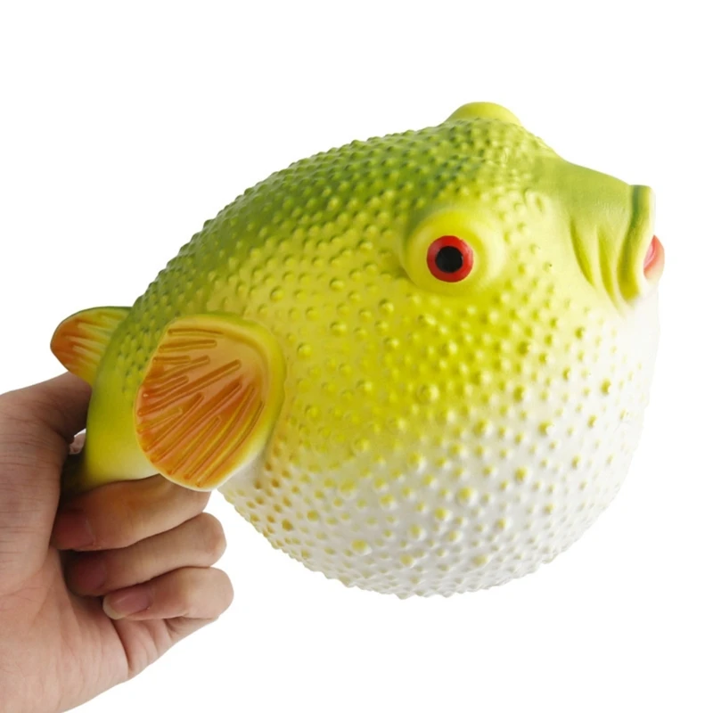Мягкая резиновая игрушка-рыба-фугу для детей творческая игра и обучение животных