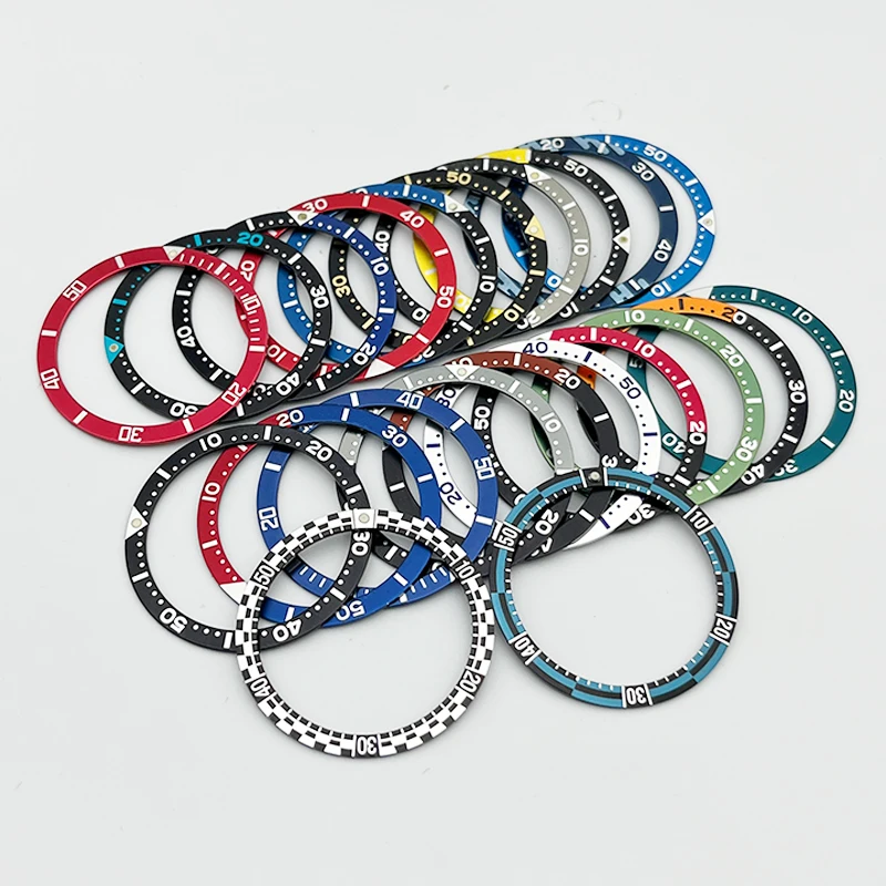 Алюминиевая вставка безеля 38X31 5 мм для SKX007 SKX009 SRPD корпус часов NH35 NH36 безель