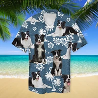 2022 mens cuban collar shirts hawaiian shirts mens shirts 3d summer short sleeved shirts flamingo dog cat animals shirts t