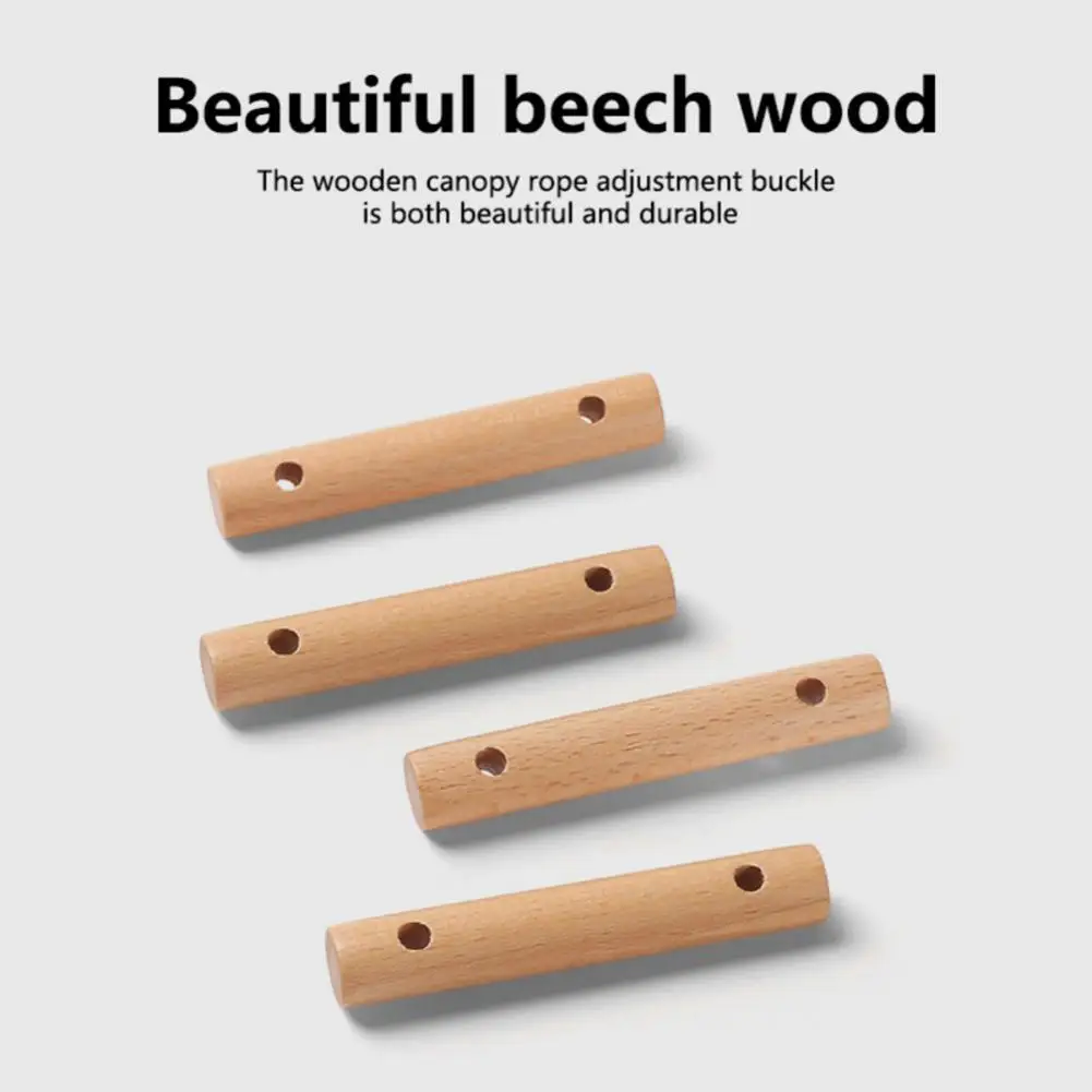 

4 шт., деревянные пряжки для палатки из бука