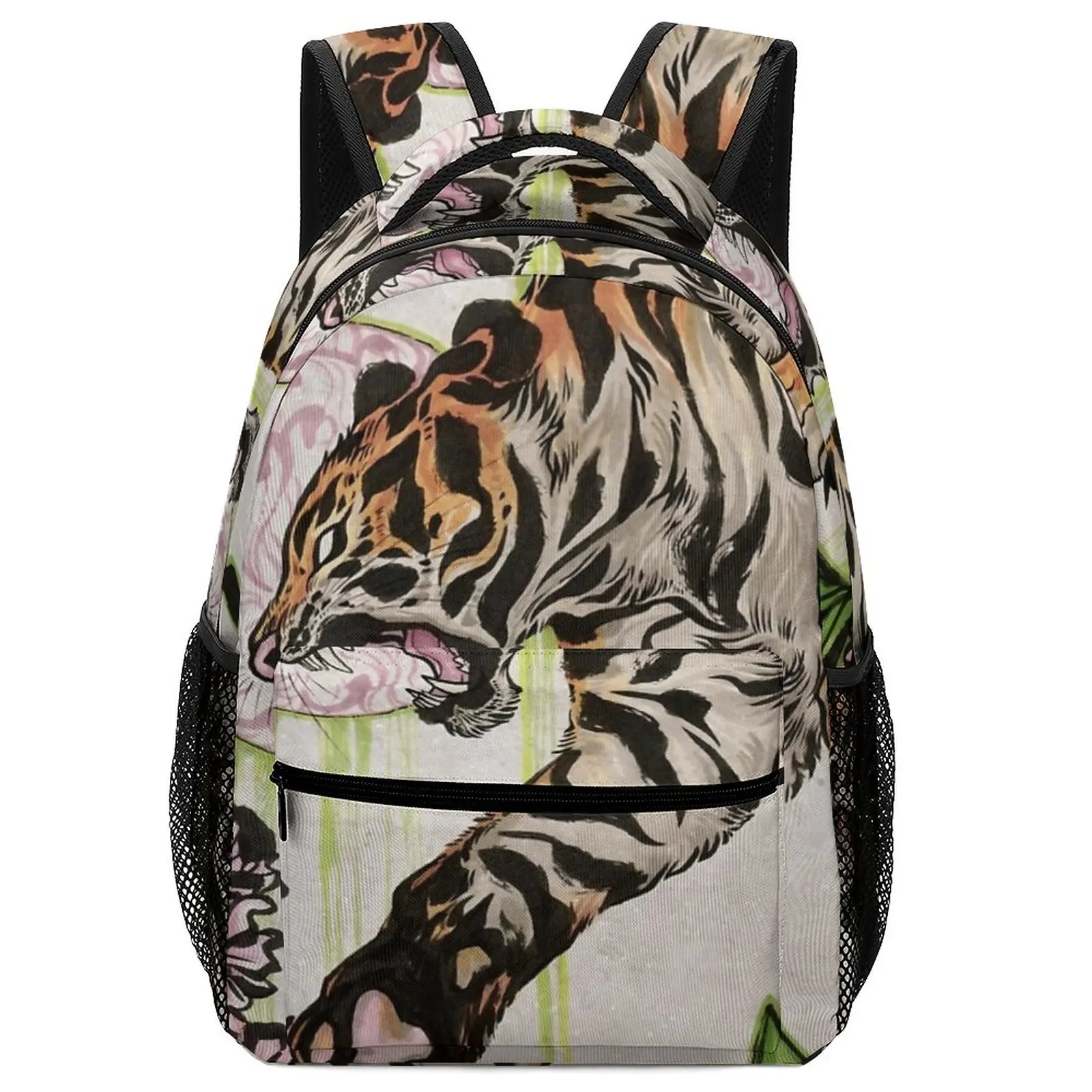 New Art Tiger Handbags for Student Kids Teen School Bag Cute Bags For Women