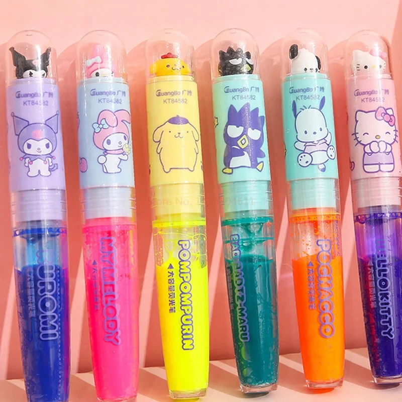 Жидкий Мультяшный Маркер Sanrio Высокоэстетический Креативный Цветной Акцент