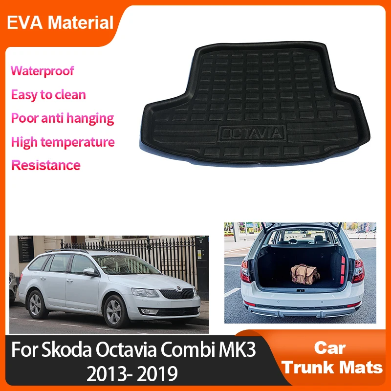 Коврик для багажника Skoda Octavia Combi 3 5e MK3 2013 2014 2015 2016 2017 2018 2019 автомобильные