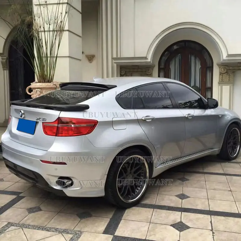 

Задний спойлер UBUYUWANT для BMW X6 X серии E71 2009-2014, высококачественный спойлер из АБС-материала для багажника, крыла багажника, губа, спойлер, Молдинг