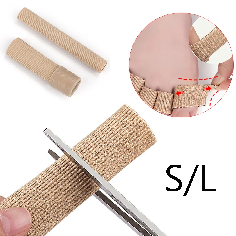 

1Pc Fabric Toe Separator Finger Protector Applicator Corn Callus Remover Bunion Corrector Pedicure Pain Relief Tube Foot Care