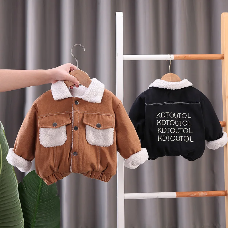 

Boys Velvet Jackets Spring Autumn Children 2023 Coats For Baby For 1 To 5 Years Old Kids Sports Outerwear Toddler Velvet Tops