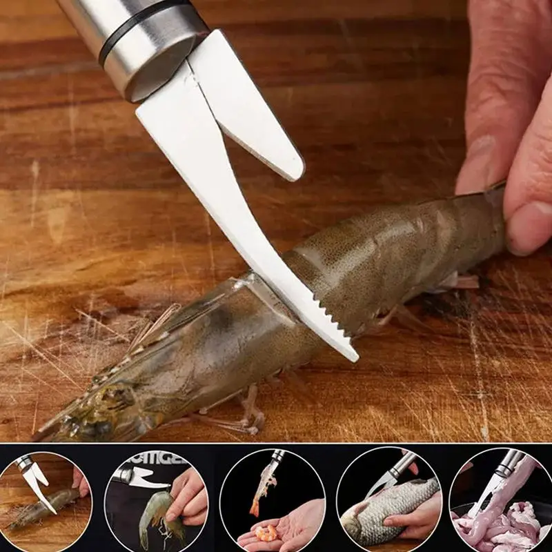 

Multifunctional Fast Shrimp Peeler Line Knife Kitchen Shrimp Shell Removal Cutting /Scraping /Digging Knife Kitchen Tools