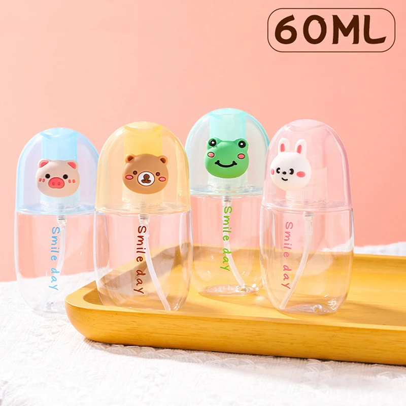 

1Pcs 60ml Cute Cartoon Fragrance Spray Bottle Portable Travel Dispensing Bottle Alcohol Spray Bottle Cosmetic Container