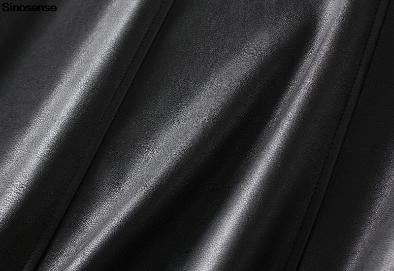 Женская винтажная юбка-миди из искусственной кожи с талией Hiigh расклешенная юбка