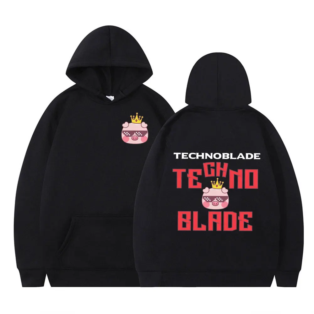 

Technoblade Merch Hoodies men Hooded Sweatshirt Casual Harajuku Tracksuit men Fashion Vintage Fleece Jacket Coat