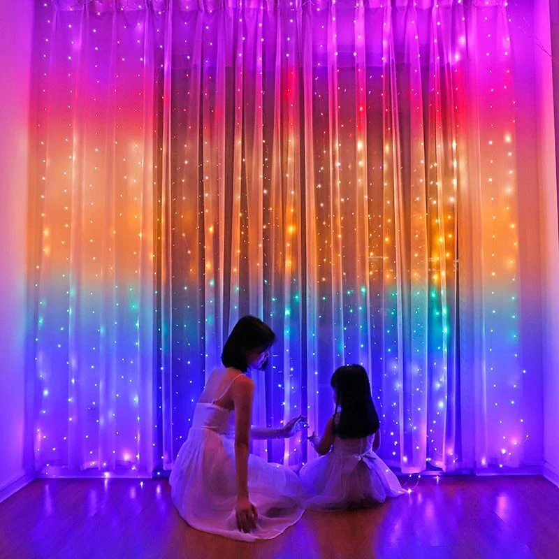 

Curtain Garland LED String Lights Festival Decoration 8 Modes USB Remote Control Holiday Wedding Fairy Lights for Bedroom Home