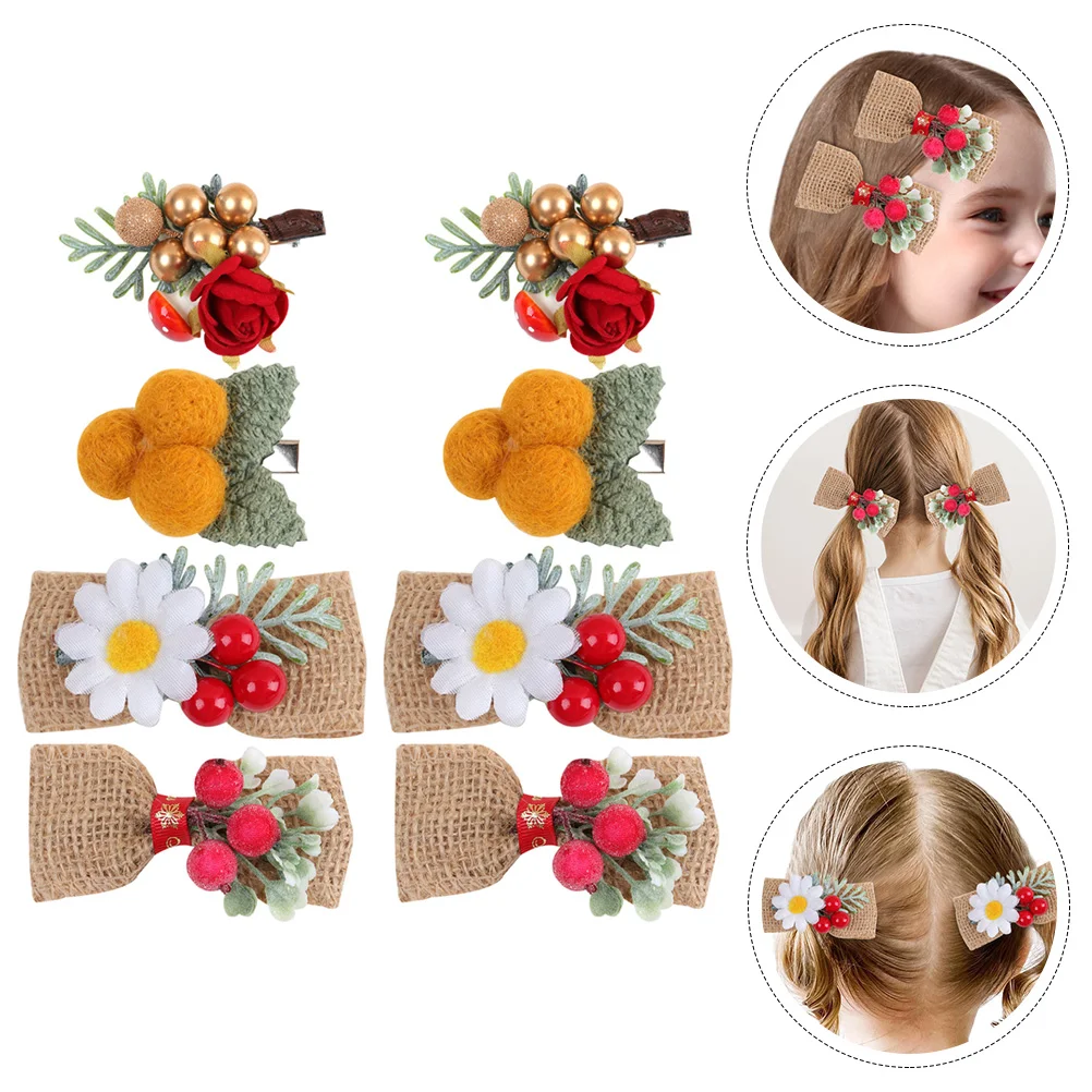 

Hair Christmas Clips Girls Kids Barrettexmashairpins Clip Hairpin Accessories Women Bows Toddler Barrettesholiday Daisy