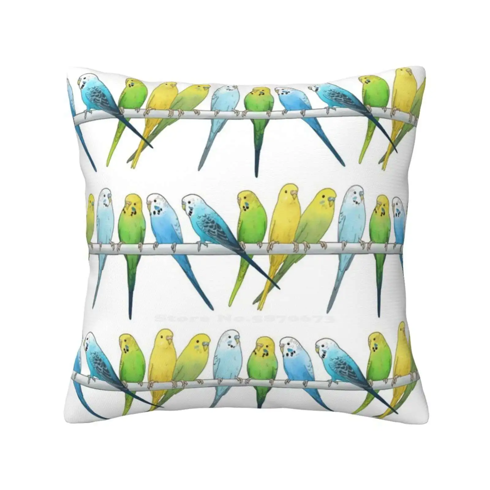 Budgies спальня офис обнимательная наволочка Budgerigar птица ПЭТ попугай ручка рисунок