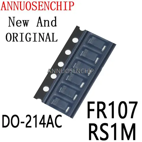 100 шт. выпрямительный диод ANNUOSENCHIP DO-214AC SMA FR107 RS1M