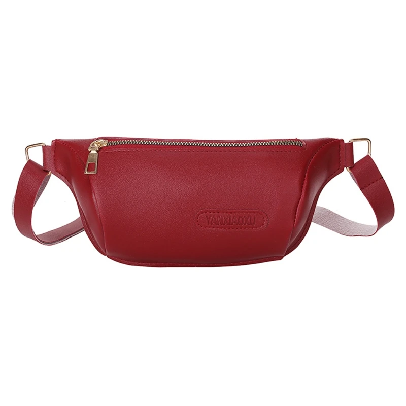 Women Waist Bag Fanny Pack PU leather Lady Chest Bags Multifunction Travel Pouch