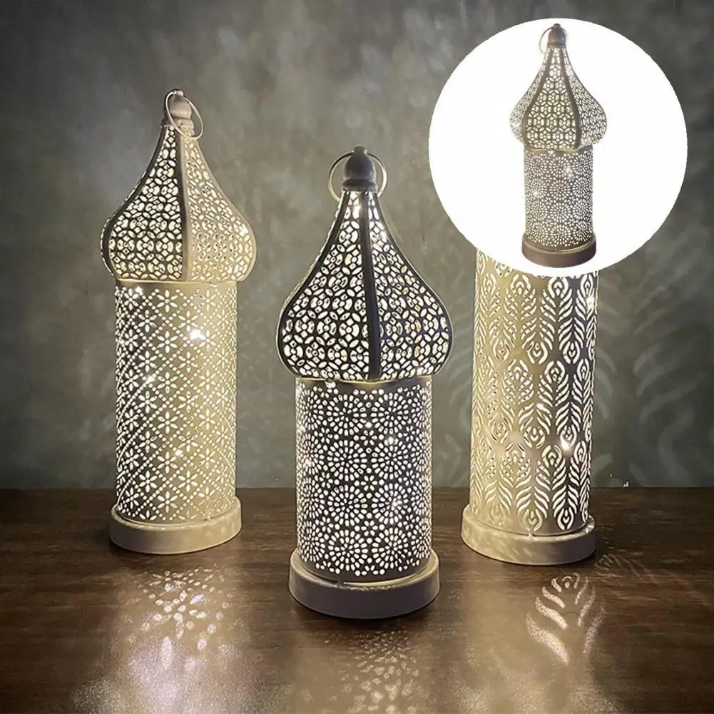 

3 Sizes Trendy Portable LED Decorative Lamp Morocco Style Night Light Long-lasting for Living Room