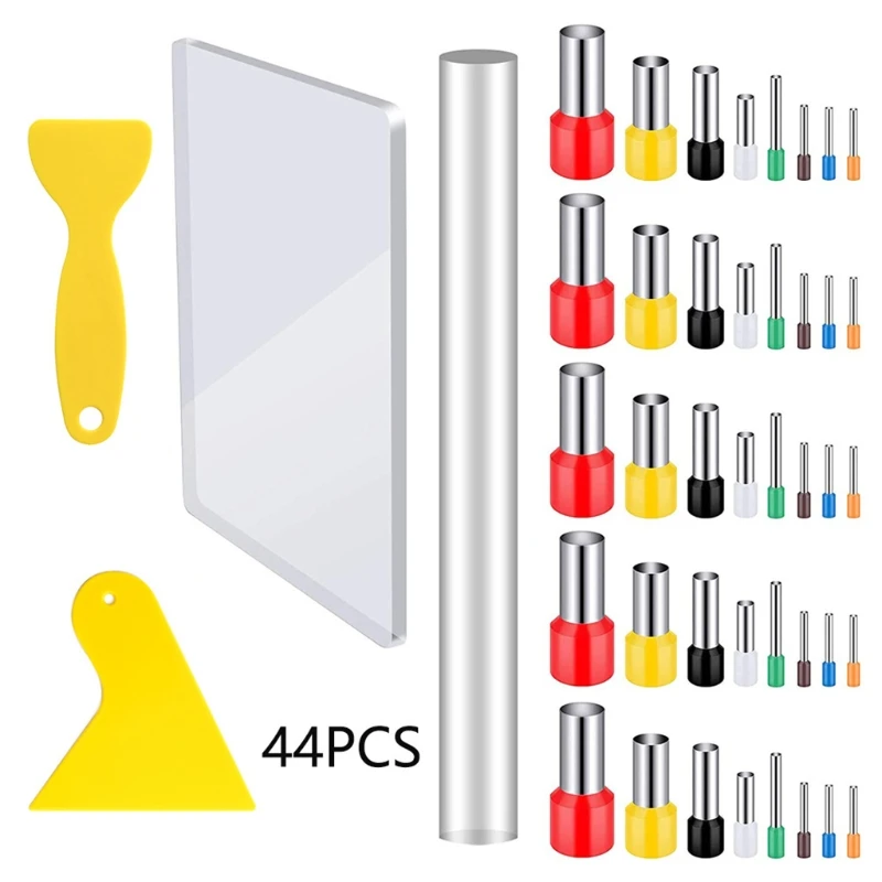 

44 шт. граффити набор ручной работы для керамики акриловая глина нажимная пластина растирание грязи палочка и круглая форма резак для грязи ...