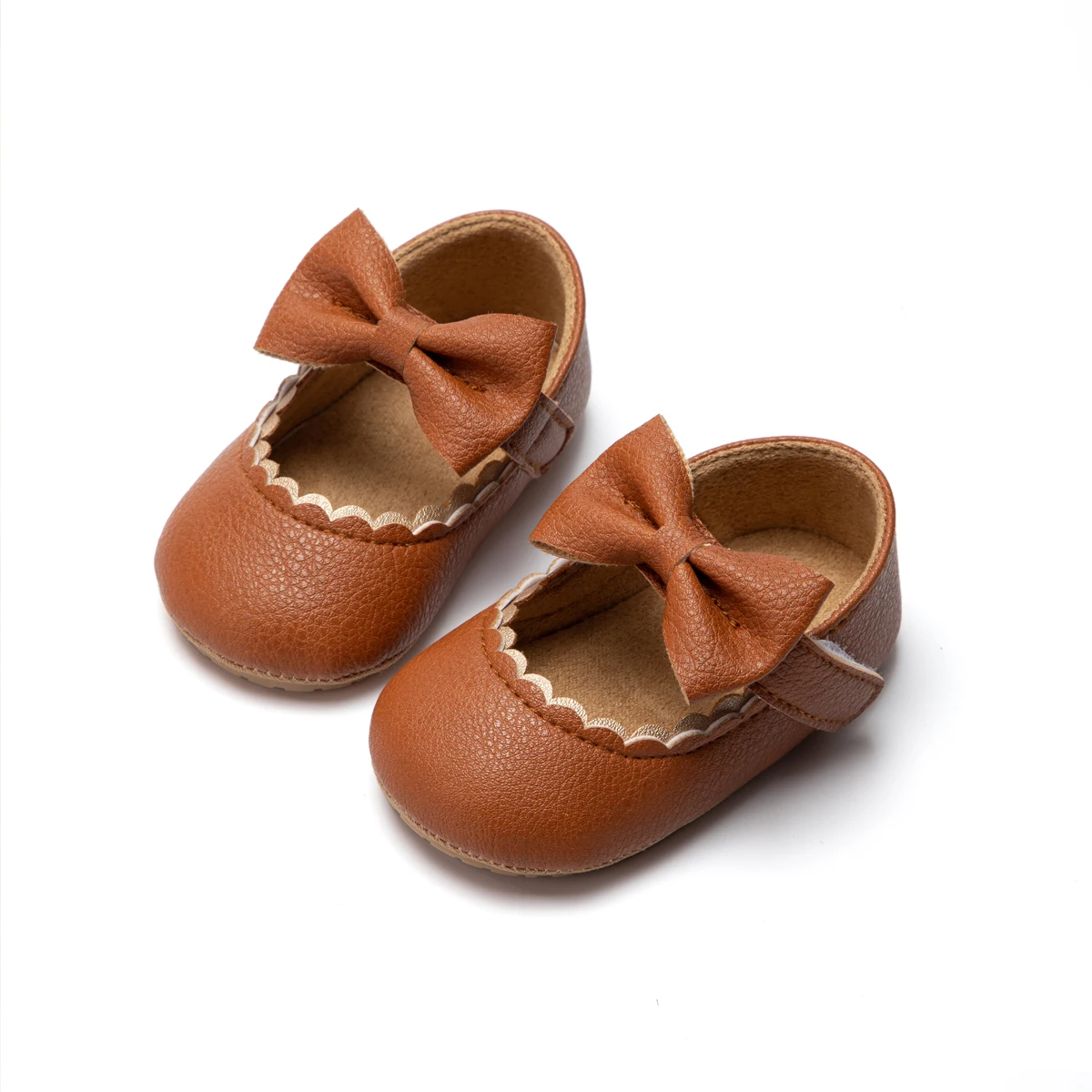 Baby Casual Shoes Infant Toddler Bowknot Non-slip Rubber Soft-Sole Flat PU First Walker Newborn Bow Decor Mary Janes baby shoes