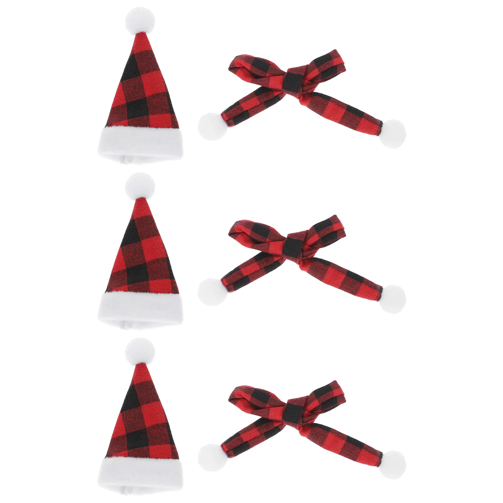 

Bottle Christmas Miniparty Cover Scarf Xmas Hats Santa Hat Ornaments Utensil Holder Holders Decor Ornament Lollipop Candy Red