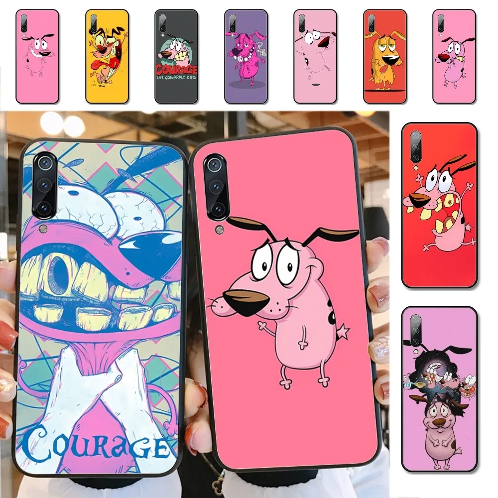 Чехол для телефона с рисунком C-Courage C-Cowardly Dog Xiaomi Mi 5X 8 9 10 11 12 Lite Pro 10T PocoX3pro PocoM3 Note