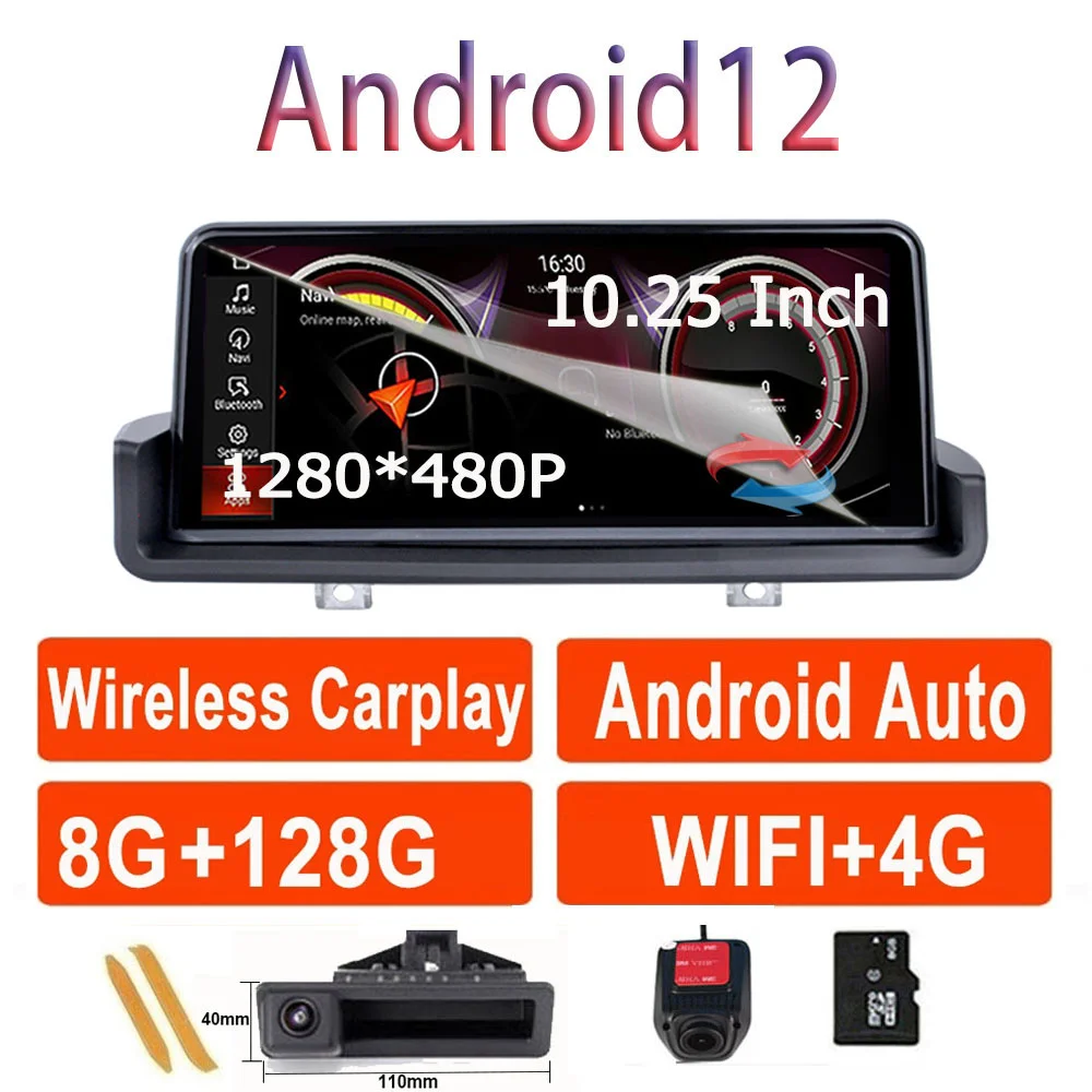 

Android 12 Auto Stereo Car Player Multimedia Radio With Netflix For RHD BMW 3 Series E90 E91 E92 E93 2005-2012 GPS Navi System