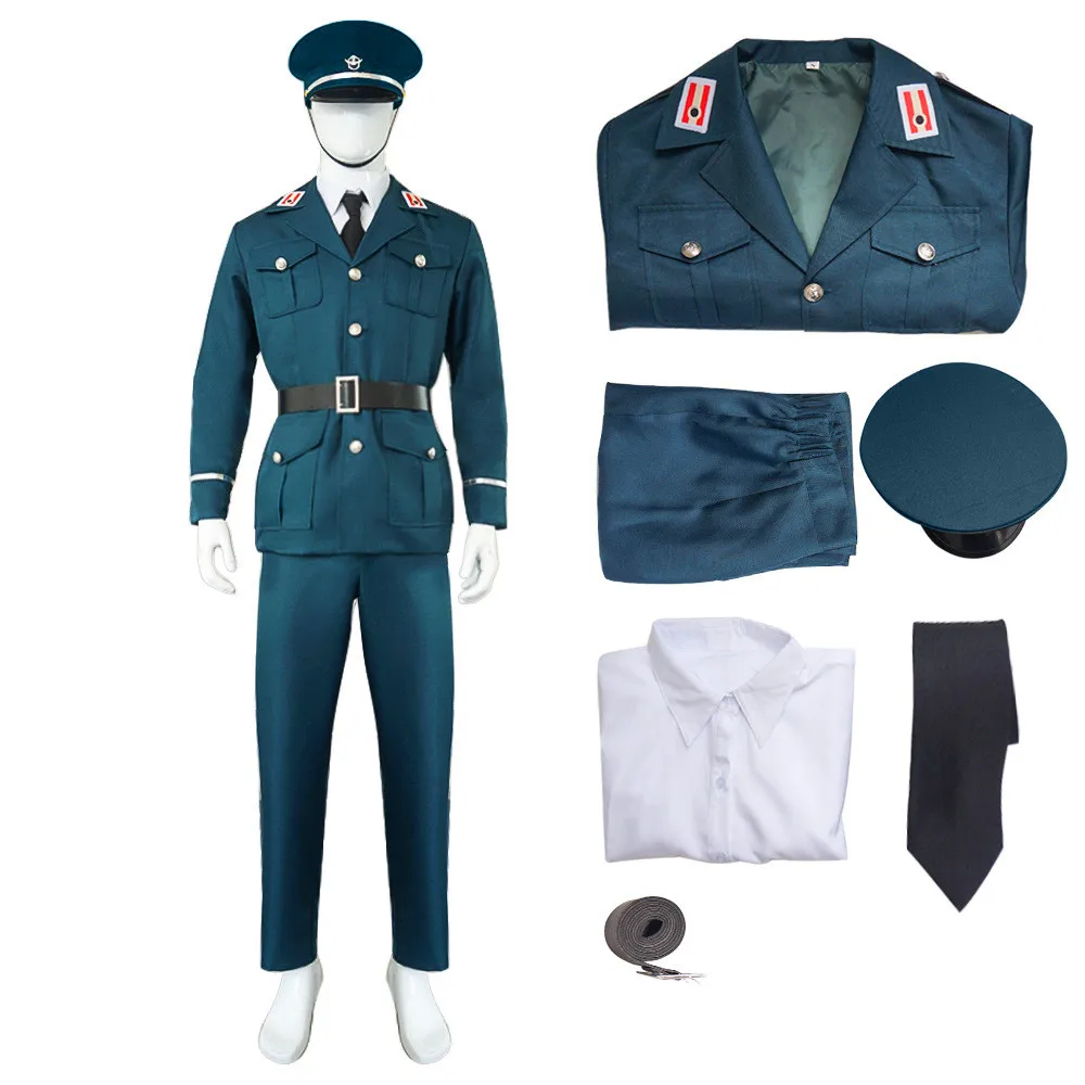 Купи Anime Spy X Family Thorn Yuri Briar Cosplay Costume Japanese Military Uniform Green Suit Jacket Pants With Hat за 2,393 рублей в магазине AliExpress