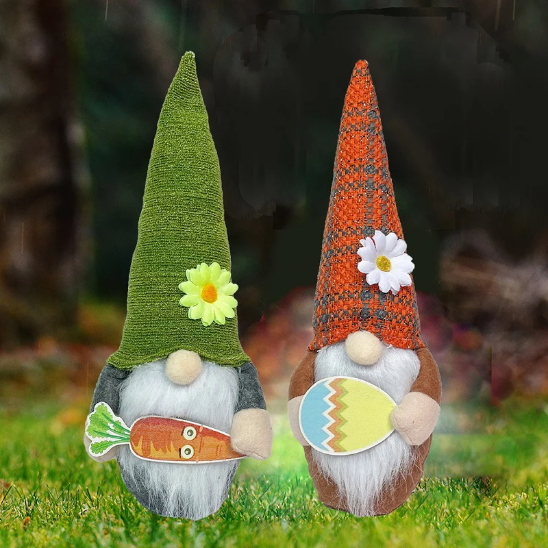 

Easter Ornament Fuzzy Spring Dwarf Doll Seasonal Faceless Gnome Plush Doll Gift Easter Ornament Seasonal Faceless Fuzzy Dropship