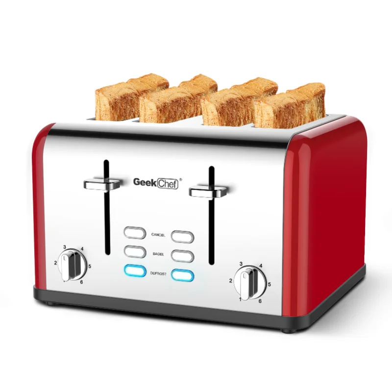 4 Slice Toaster,Stainless Steel Toaster with Extra Wide 1.25