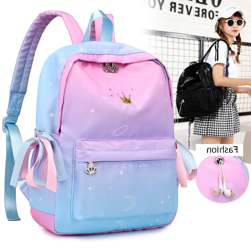 NEW Backpacks Teenager School Bags For Girls Nylon mochila Backpack Drawstring Kids Bag Fashion Girls Travel Shoulder Bags