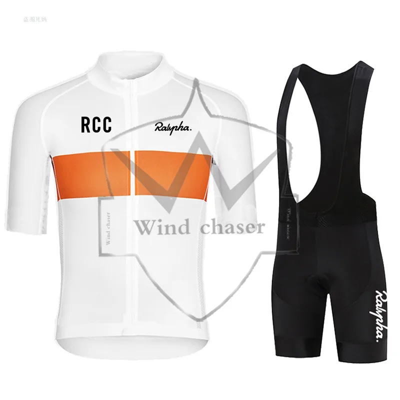 

RCC Cycling Clothes Outdoor Riding Bike MTB Bib Pants Clothing Short Sleeve Sportswear Raphaful Men Cycling Jersey set Triathlon