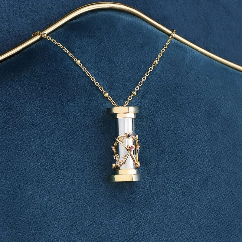 Мини-цветочное ожерелье с объективом камеры фрактальное 3D дифракционное цветами