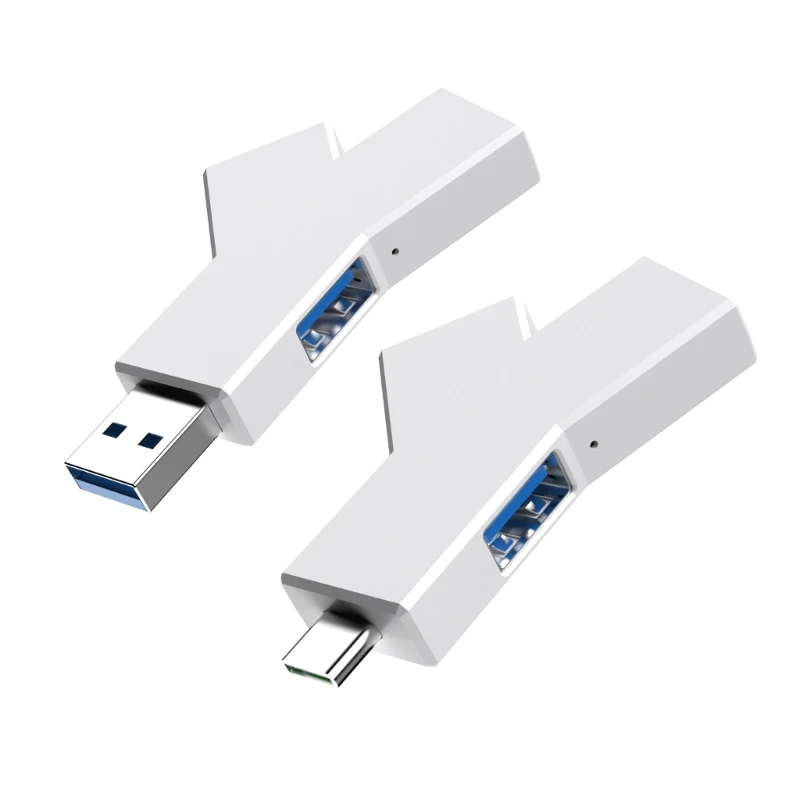 

USB/Type-c 3.0 3-портовый концентратор 3-портовый разветвитель Концентраторы-удлинители Подключи и используй 480 Мбит/с