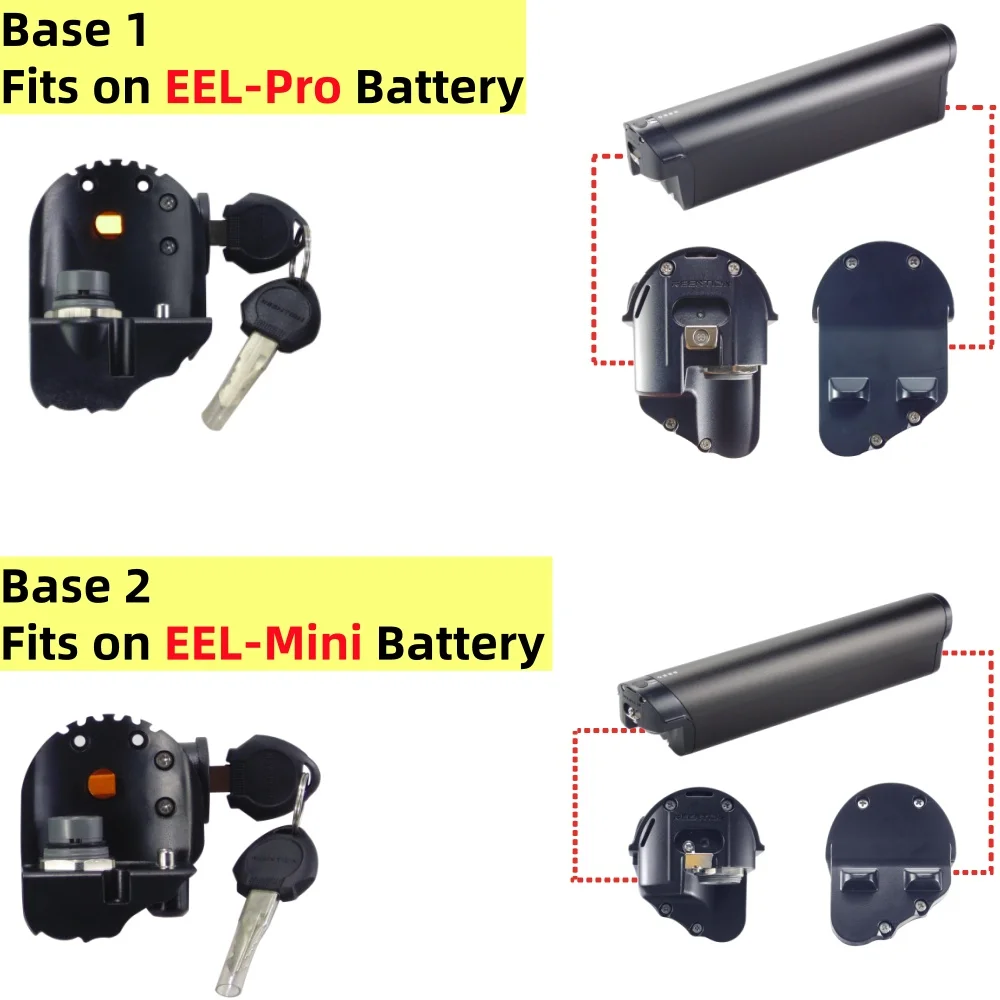 Фото Базовый держатель серии EEL для Reention EEL Pro, EEL Mini: крепление для аккумулятора, 2-контактное, 6-контактное, с фиксатором, с разъемом Bullet, с XT60 №3