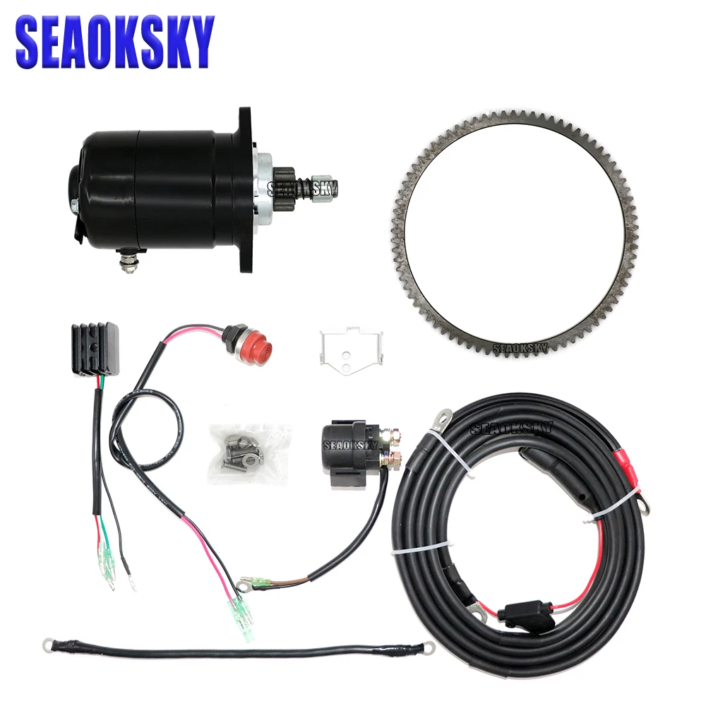 

Electric Start Conversion Kit For Tohatsu M25 M30 & More 2 Stroke 25HP 30HP Outboard Engine