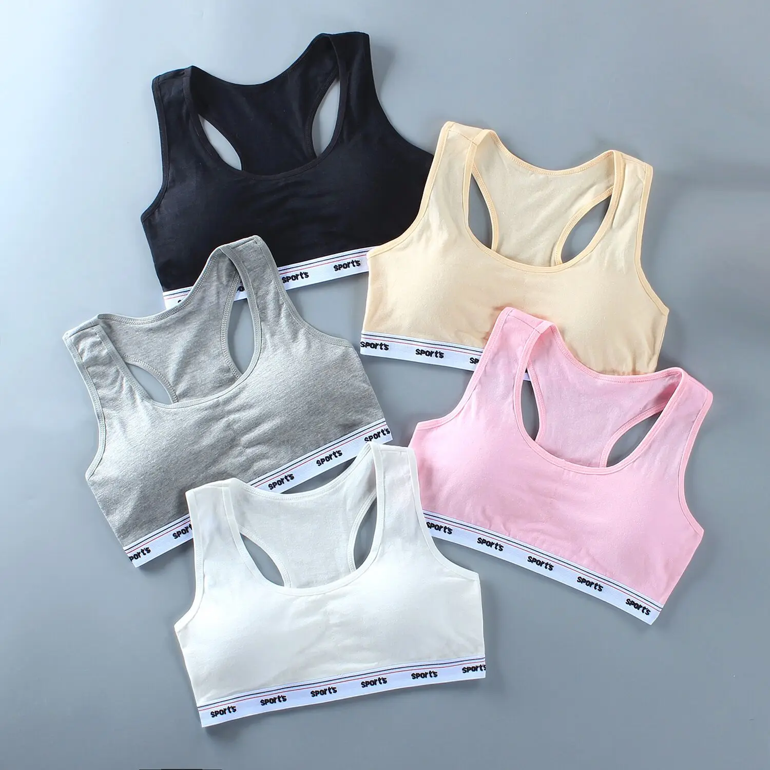 

Teen Girls Underwear Teenage Adolescente Cotton Bra Summer Thin Puberty Tank Tops Cheap Stuff 8-14Years