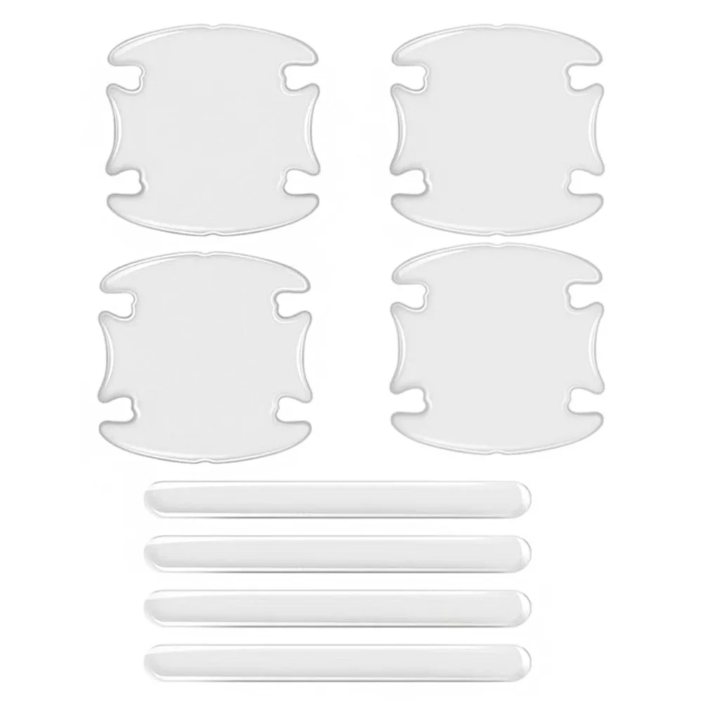 

Прозрачные защитные наклейки для автомобильной дверной ручки, чаши, наклейки, защита от царапин, защита от столкновений, невидимая прозрачная полоса