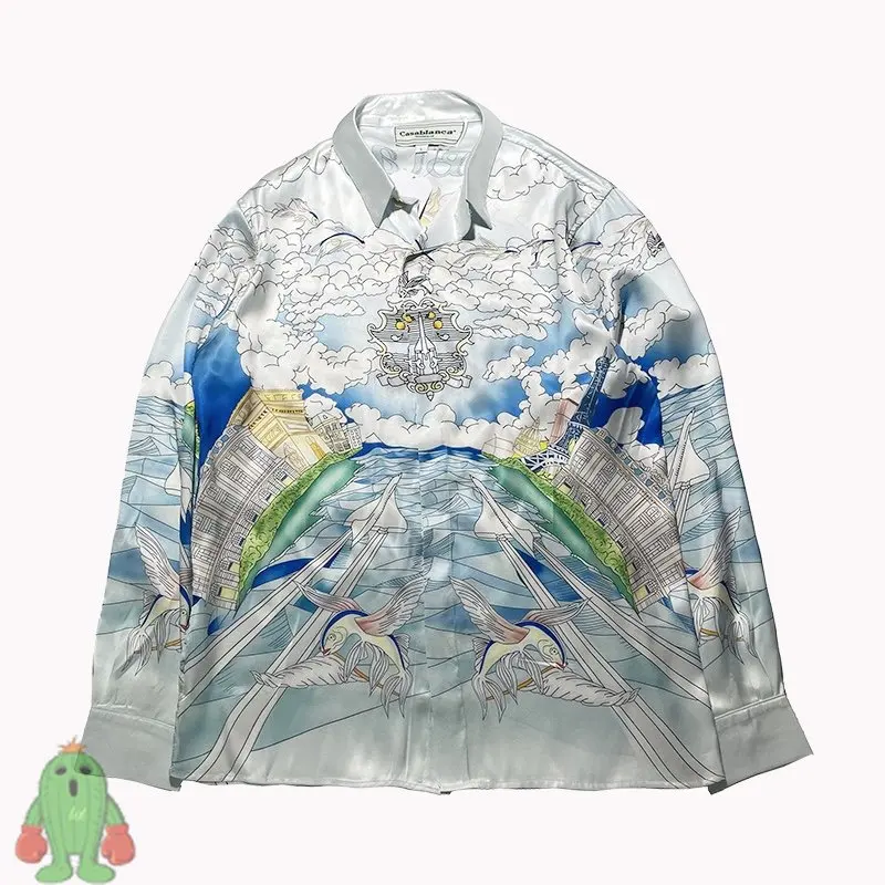 

Рубашки женские и мужские с длинным рукавом и HD-принтом